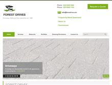 Tablet Screenshot of forestdrives.com